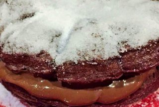 Crostoli cu cacao si nutella