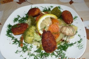 Clesti crab pane, cu legume