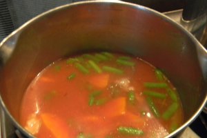 Supa cu tortellini si fasole verde