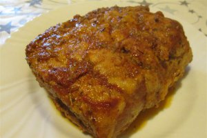 Muschi de porc cu miere si portocala
