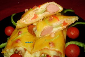 Pizza rulada cu foetaj