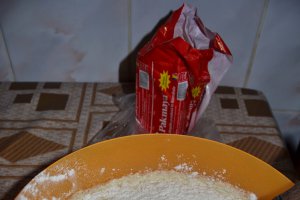 Gogosi cu miere de albine si nuca de cocos