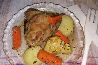 Friptura de pui cu legume la cuptor