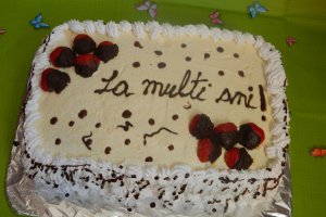 Tort cu blat de cacao si piscoturi si crema de sampanie-reteta nr 300