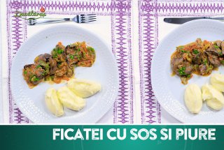 Ficatei de pui cu sos si piure