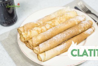 Desert clatite cu dulceata de visine