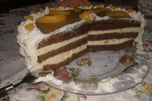 Tort cu iaurt si caise