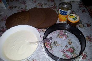 Tort cu iaurt si caise