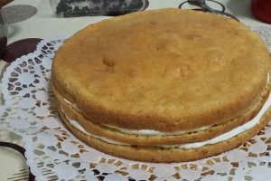 Tort cu crema de lamaie si afine