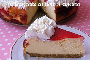 Cheesecake cu lime si zmeura (reteta 500)