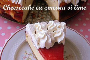 Cheesecake cu lime si zmeura (reteta 500)