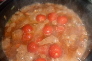 Inimi si ficatei de pui a la mediterraneo