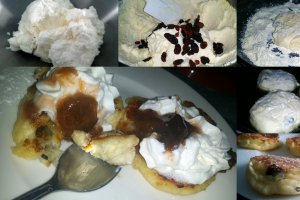 Desert reteta de preparare a papanasilor cu branza - Syrniki
