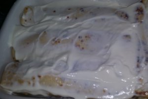 Clatite cu ciuperci si sunca la cuptor