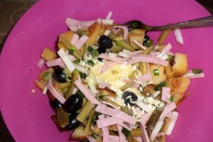 Salata orizontala cu sos de mustar