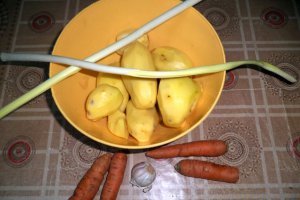 Pui cu legume la punga