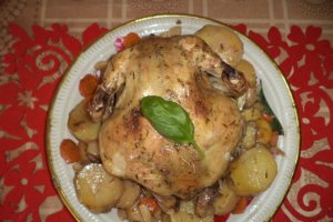 Pui cu legume la punga