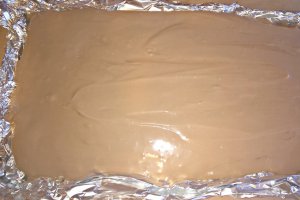 Desert prajitura cu nuca, ciocolata, crema de vanilie si jeleu de capsuni