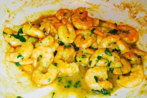 Creveti in lapte de cocos