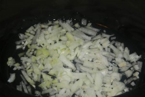 Orez cu ciuperci si mazare la slow cooker Crock-Pot 3,5 L