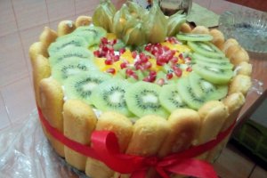 Desert tort diplomat cu fructe (1 an de Bucataras)