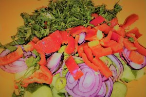 Salata cu somon afumat