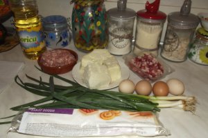Placinta cu carne tocata si bacon