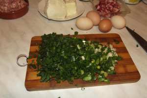 Placinta cu carne tocata si bacon