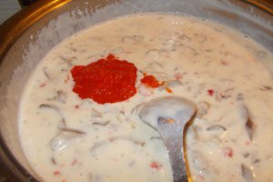 Ciulama de ciuperci pleurotus cu smantana lichida