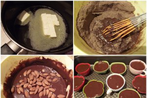 Desert ciocolata de casa cu migdale