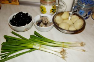 Salata cu scrumbie marinata