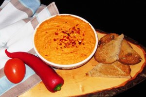 Humus reteta cu ardei copt