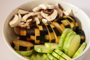 Legume coapte cu sos tahini