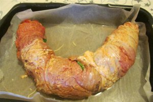 Rulada de porc cu spanac