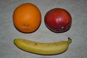 Desert prajituri de post cu mango si banana