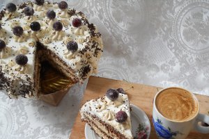 Desert tort cu mascarpone si dulce de leche
