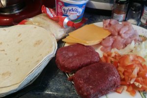 Tacos cu sos de branza