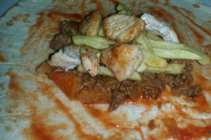 Tacos cu sos de branza