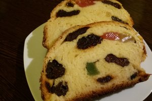 Desert cozonac de post cu prune si rahat