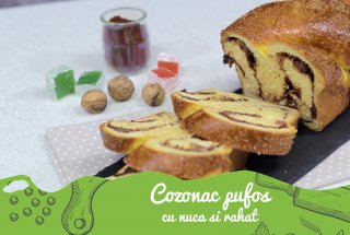 Cel mai bun si pufos cozonac, facut cu drojdie Pakmaya