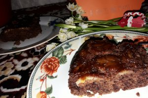 Desert negresa de post cu banane