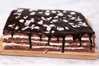 Desert prajitura cu cafea si crema mascarpone