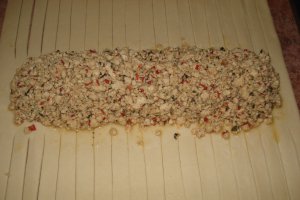 Placinta impletita cu carne de pui