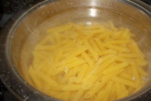 Penne Rigate cu ciuperci de roua si praz