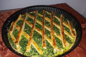 Tarta cu spanac si telemea