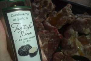 Ceafa la cuptor aromatizata cu ulei de trufe