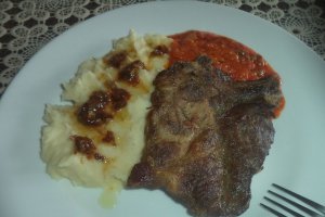 Ceafa la cuptor aromatizata cu ulei de trufe