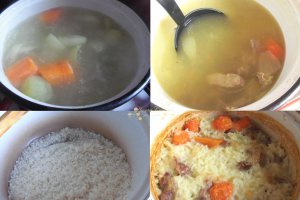 Pilaf cu pipote si inimi