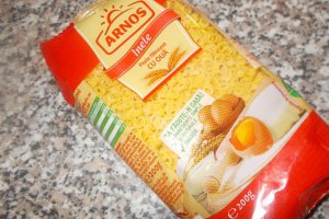 Supa cu paste fainoase (inele)