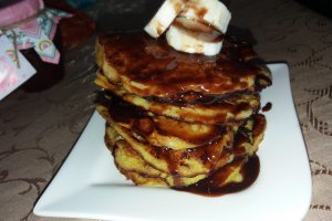 Desert pancakes cu banane